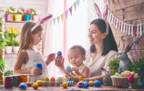 Preview: family preparing for Easter