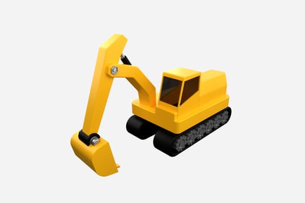 Preview: Excavator 3D Illustration