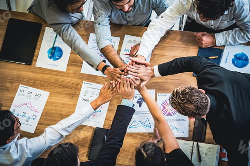 Preview: diversity solidarity team multiethnic Partners hands together teamwork