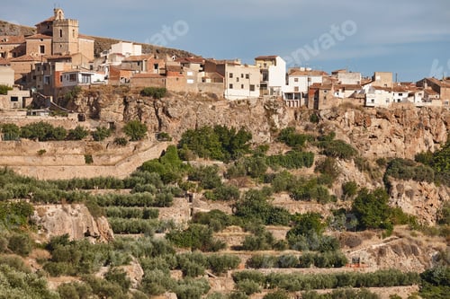 Preview: Traditional spanish village of Lietor. Albacete. Castilla La Mancha. Spain