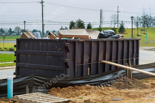Preview: Recycling container trash on ecology and environment Selective focus
