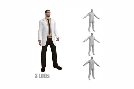 Preview: Man in suit, standing pose
