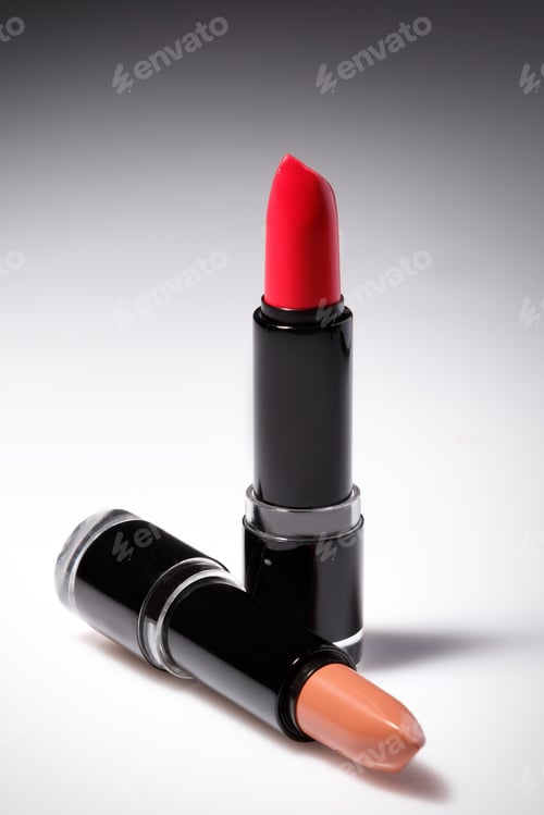 Elegant Lipstick Duo for Beauty and Makeup