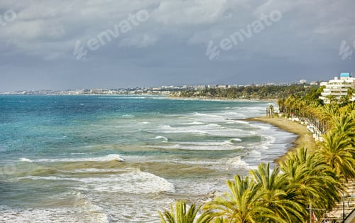 Preview: panoramic view of Marbella beach