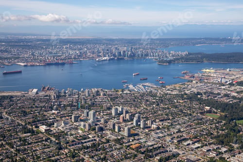 Preview: Aerial view of North Vancouver, BC