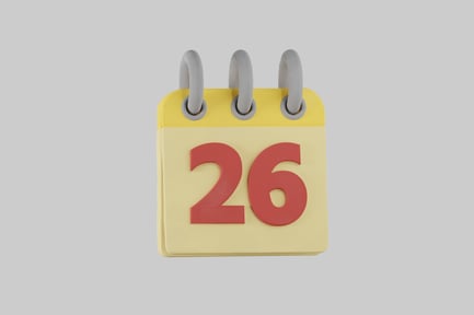 Preview: Desk calendar with page number
