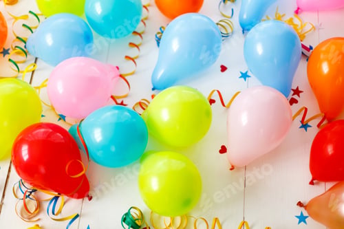Preview: Colorful balloons for birthday party