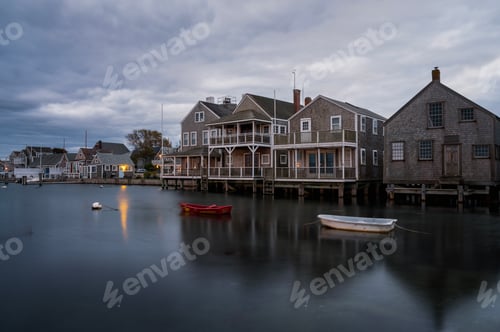 Preview: Beautiful Nantucket Island Landmarks Sunrise Morning
