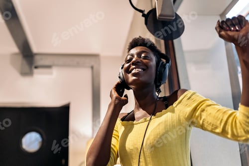 Preview: Black Singer Recording in Music Studio