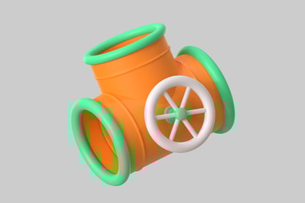 Preview: model of a tee joint