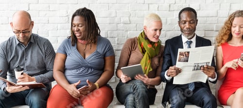 Preview: Diverse Group of People Community Togetherness Technology Concep