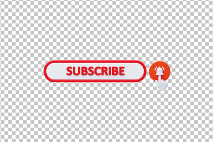 Preview: YouTube Subscribe Button 3D Icon