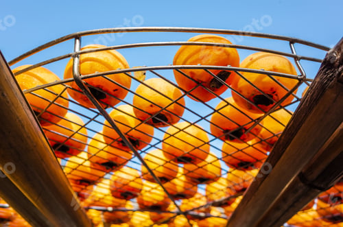Preview: Dried Up Persimmon Under The Sun In Xinpu Township, Hsinchu, Taiwan