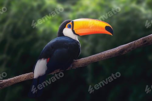 Preview: Toco Toucan bird (Ramphastos toco)
