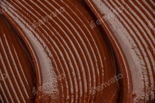 Preview: Glossy Chocolate Spread Texture Background