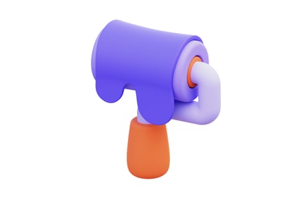 Preview: Paint Roller 3D Illustration
