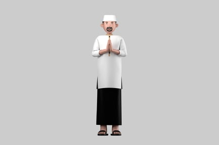 Preview: Eid mubarak man cartoon
