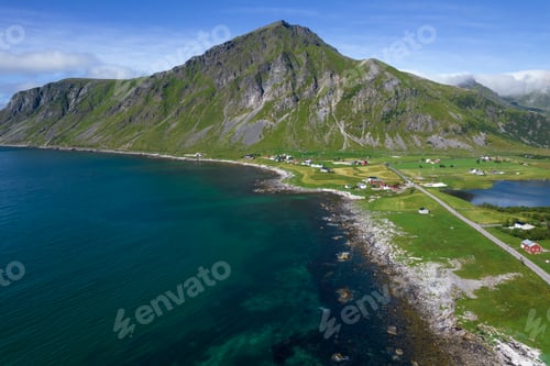Preview: Scenic Summer Landscape in the Norwegian Lofoten