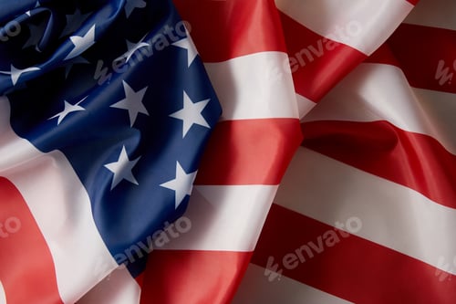 Preview: Stars and Stripes: Abstract American Flag Close-Up