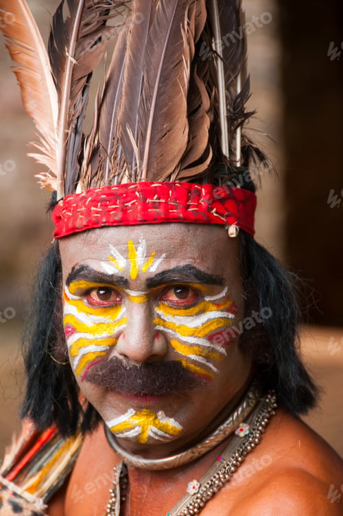 Preview: Portrait of Impressionist or Behrupiya, Traditional performing artist of India.