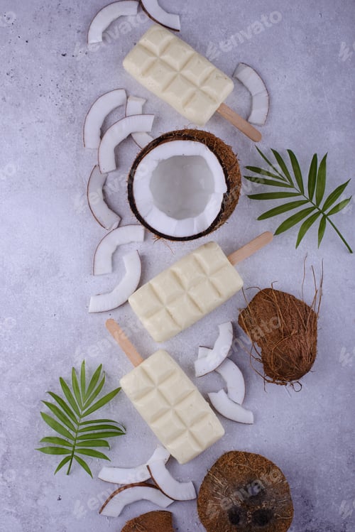 Preview: Healthy coconut ice cream popsicles