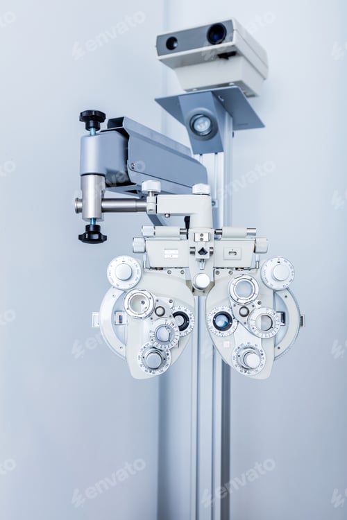 Preview: Ophthalmology equipment in doctor's office.