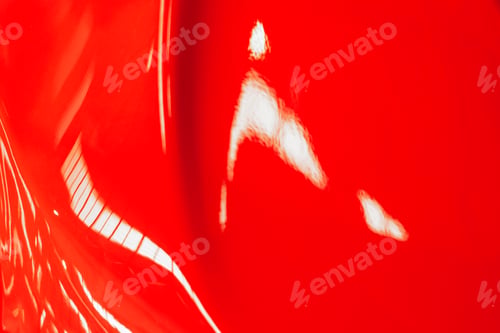 Preview: Red metallic painting on a curved surface