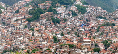 Preview: Explore the scenic beauty and vibrant architecture of Taxco de Alarcon, Mexico from a panoramic view