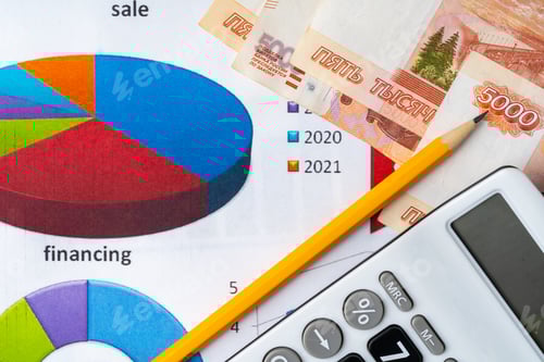 Preview: Financial Analysis with Charts, Pencil, and Calculator