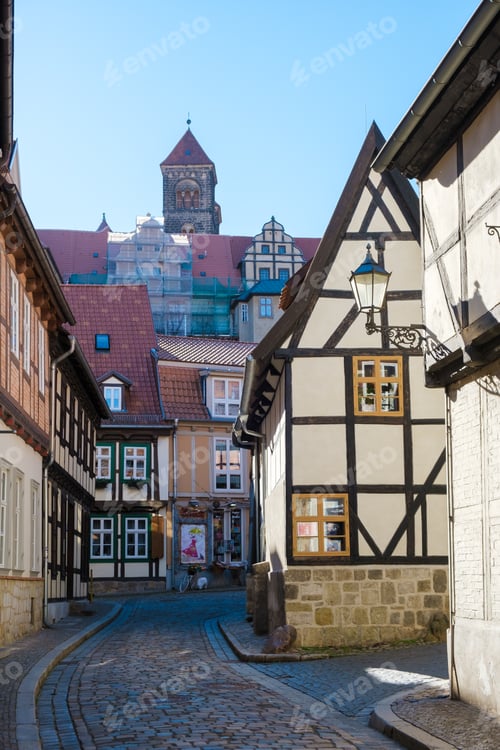 Preview: Quedlinburg Unesco heritage historical town, historical town of Quedlinburg in Harz Germany