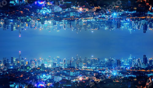 Vista previa: Bangkok Downtown. Thailand. Financial district and business in urban city in Asia.