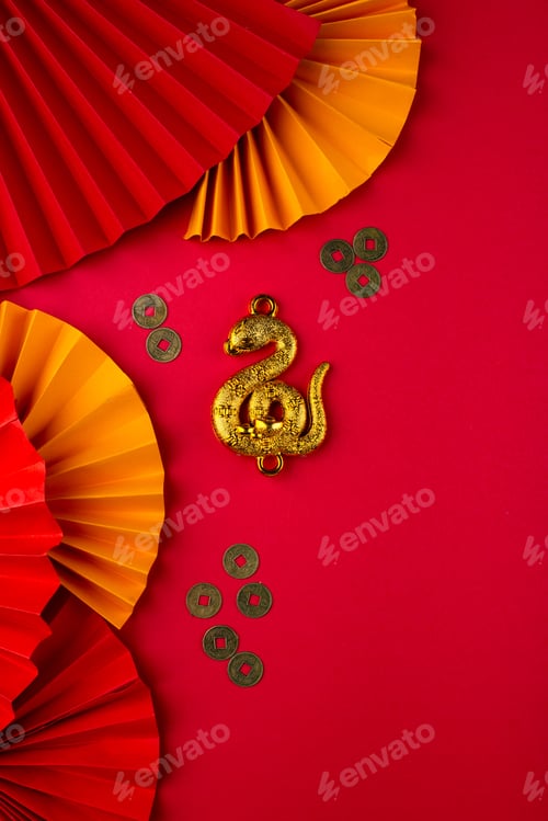 Preview: Chinese new year concept. Lunar year of snake