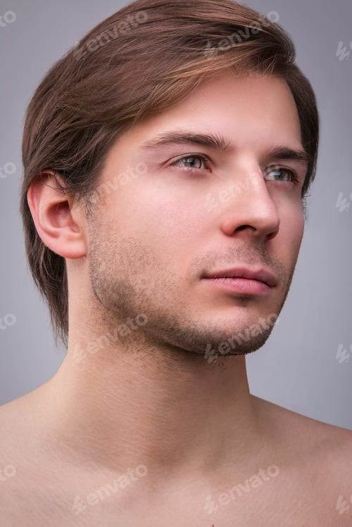 Preview: Portrait of a young and handsome man