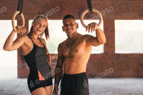 Preview: couple training with gymnastic rings