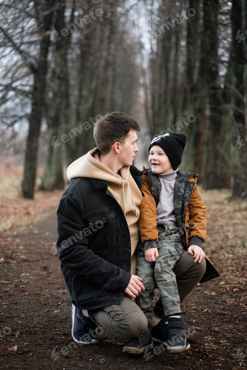 Preview: portrait of dad and son