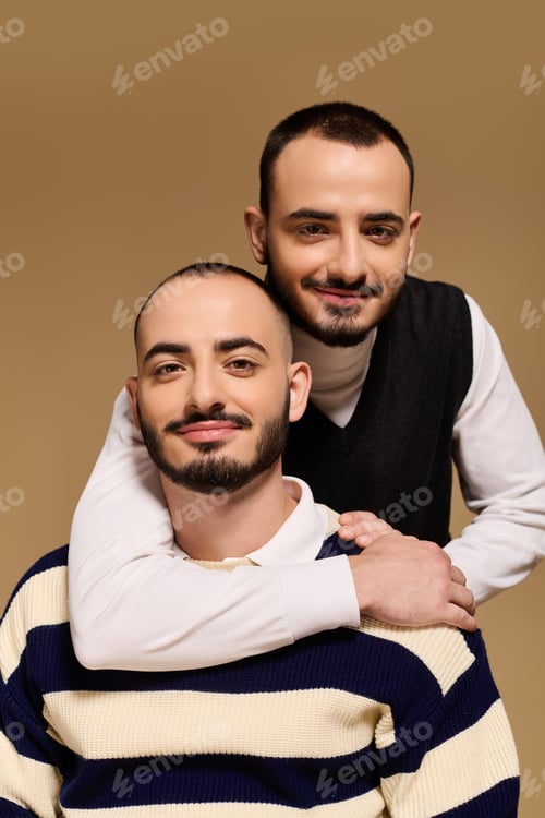 Preview: Stylish twins showcase brotherly bond in an elegant photo session