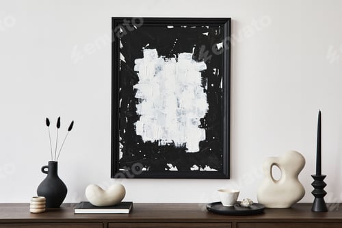 Preview: Creative composition of modern living room interior design