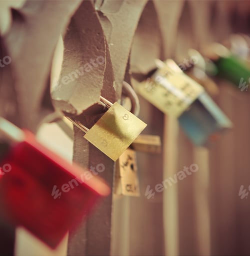 Preview: Love locks hang from a bridge in Prague
