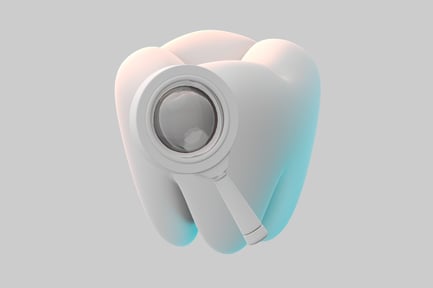 Preview: Tooth with magnifying glass