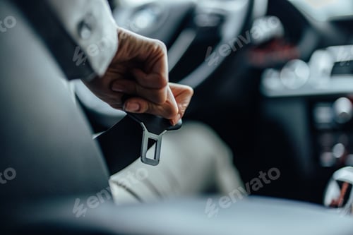 Preview: A driver, protecting himself from the collision.