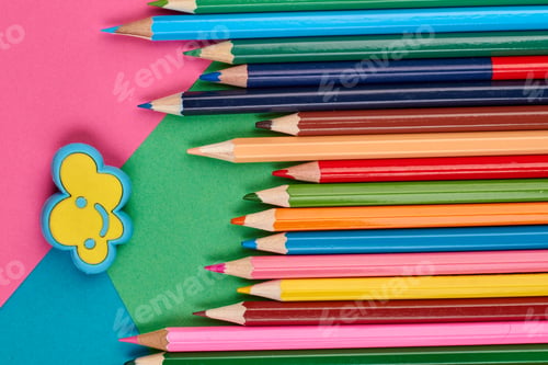 Preview: Colored pencils background.