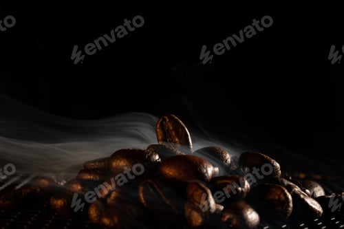 Preview: Coffee beans being roasted