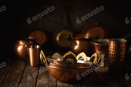 Preview: Vintage copper dishes