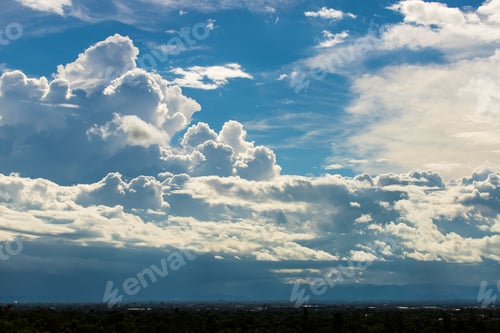 Preview: colorful dramatic sky with cloud at sunset