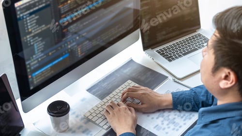 Preview: Professional Development programmer working in programming website a software and coding technology