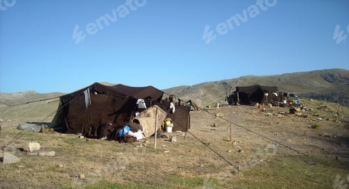 Preview: Yoruk tent. Black tent used by nomadic Turks.