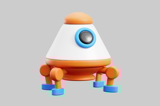 Aperçu: Pattes d'atterrissage de fusées de dessin