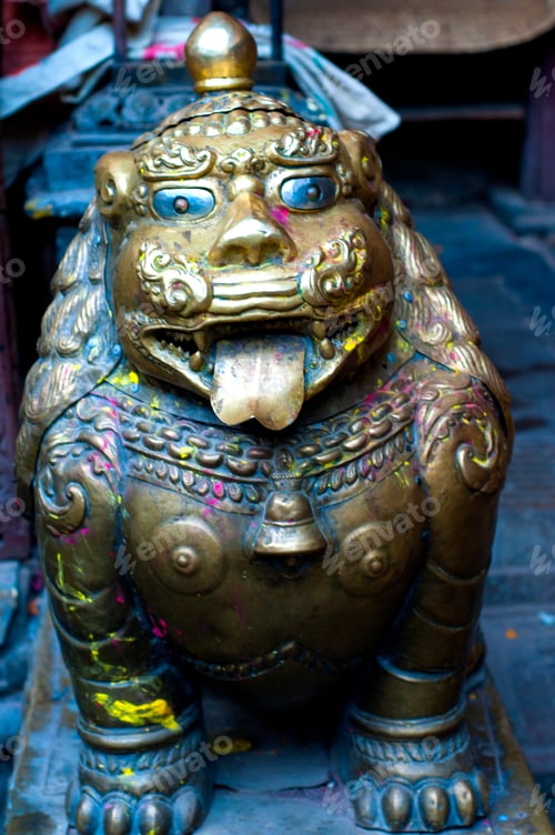 Preview: The Buddhist Golden Temple, Kathmandu, Nepal,