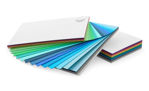 Preview: Color palettes isolated on white. Professional samples