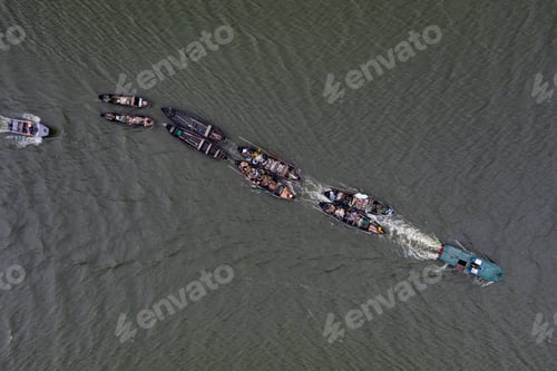 Preview: Fishing boats, floating the calm waters